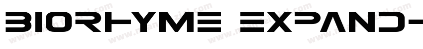 biorhyme expand字体转换